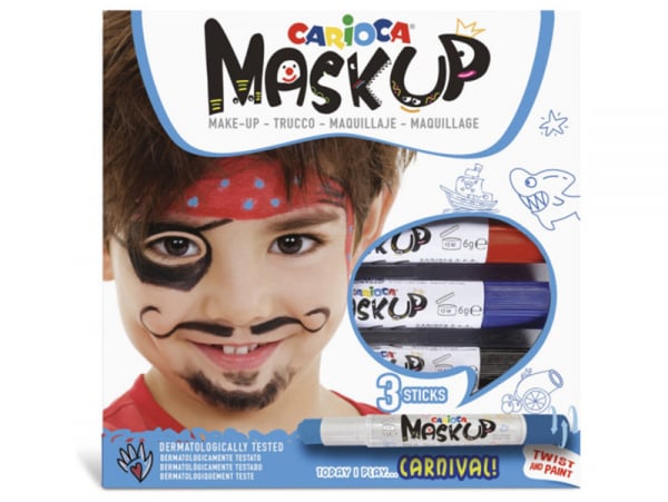 Acheter 3 sticks de peinture sur visage - Maskup Carnaval - Carioca - 5,38 € en ligne sur La Petite Epicerie - Loisirs créatifs