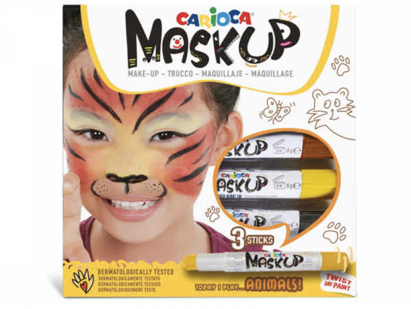 Acheter 3 sticks de peinture sur visage - Maskup Animaux - Carioca - 5,38 € en ligne sur La Petite Epicerie - Loisirs créatifs