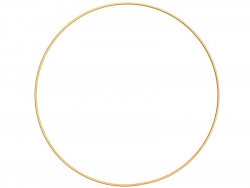 Acheter Cercle en métal doré - 25 cm - 2,89 € en ligne sur La Petite Epicerie - Loisirs créatifs