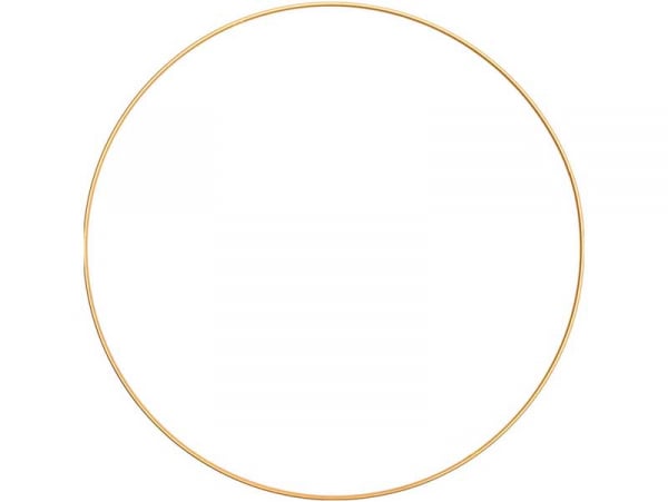 Acheter Cercle en métal doré - 30 cm - 2,69 € en ligne sur La Petite Epicerie - Loisirs créatifs