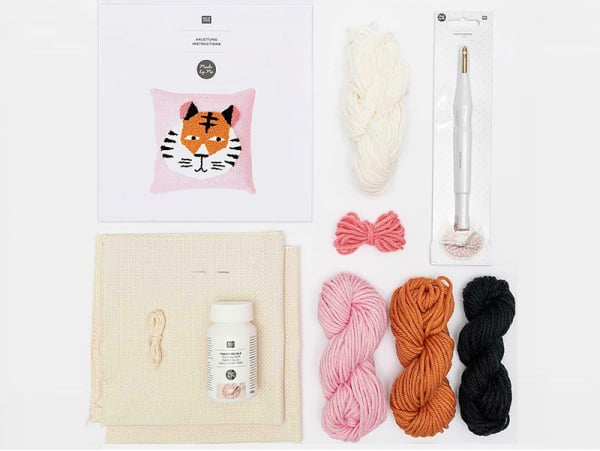 Acheter Kit punch needle - Coussin tigre - 44,99 € en ligne sur La Petite Epicerie - Loisirs créatifs
