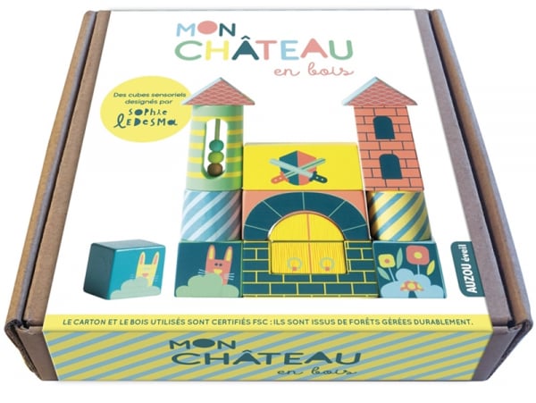 Chateau a peindre colorier carton ecologique jouet enfant maison