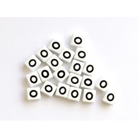 Acheter 1 perle tuile carrée en métal de 7x7 mm - Lettre O - 0,69 € en ligne sur La Petite Epicerie - Loisirs créatifs