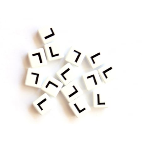 Acheter 1 perle tuile carrée en métal de 7x7 mm - Lettre L - 0,69 € en ligne sur La Petite Epicerie - Loisirs créatifs
