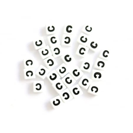 Acheter 1 perle tuile carrée en métal de 7x7 mm - Lettre C - 0,69 € en ligne sur La Petite Epicerie - Loisirs créatifs