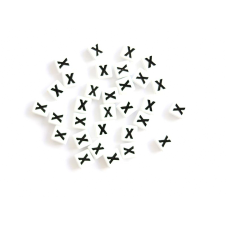 Acheter 1 perle tuile carrée en métal de 7x7 mm - Lettre X - 0,69 € en ligne sur La Petite Epicerie - Loisirs créatifs