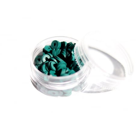 Acheter Boite de perles rondelles heishi 6 mm - cyan foncé - 1,99 € en ligne sur La Petite Epicerie - Loisirs créatifs