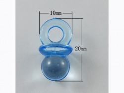 Acheter Lot de 10 petites tétines en plastique - bleu - 1,99 € en ligne sur La Petite Epicerie - Loisirs créatifs