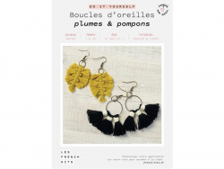 Acheter Kit boucles d'oreilles - Plumes et pompons - Les French Kits - 13,99 € en ligne sur La Petite Epicerie - Loisirs créa...