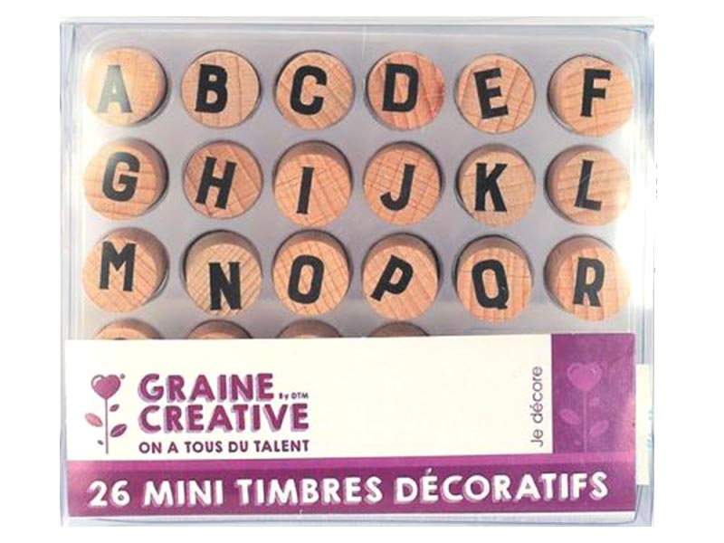 Acheter Lot de 26 mini timbres décoratifs - 5,49 € en ligne sur La Petite Epicerie - Loisirs créatifs