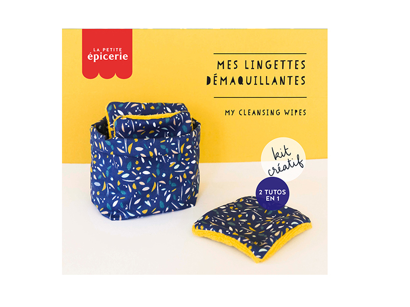 Acheter KIT MKMI - Mes lingettes démaquillantes - bleu/moutarde - 16,99 € en ligne sur La Petite Epicerie - Loisirs créatifs