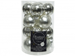 Acheter Lot de 16 petites boules de Noël en verre - argent - 3,5 cm - 4,99 € en ligne sur La Petite Epicerie - Loisirs créatifs