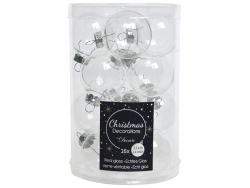 Acheter Lot de 16 mini boules de Noël en verre transparent - 6,49 € en ligne sur La Petite Epicerie - Loisirs créatifs