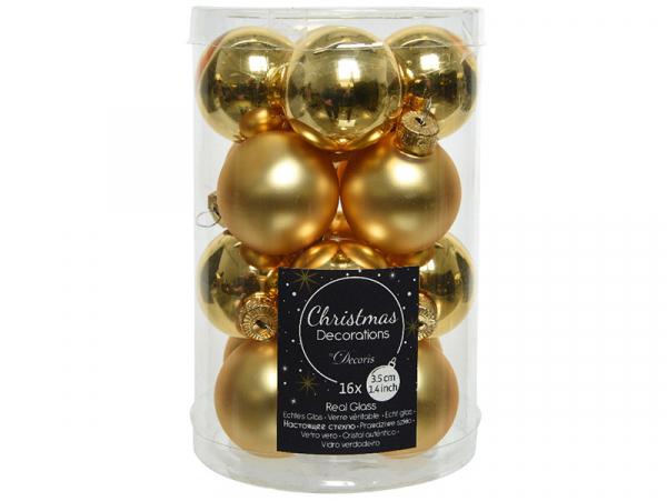 Acheter Lot de 16 petites boules de Noël en verre - or clair - 3,5 cm - 4,99 € en ligne sur La Petite Epicerie - Loisirs créa... Acheter Lot de 16 petites boules de Noël en verre - or clair - 3,5 cm - 4,99 € en ligne sur La Petite Epicerie - Loisirs créa...