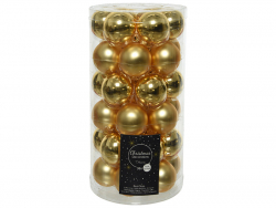 Acheter Lot de 36 boules de Noël en verre - or clair - 4 cm - 11,99 € en ligne sur La Petite Epicerie - Loisirs créatifs