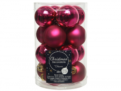 Lot de 16 boules en verre -...