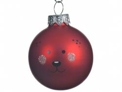 Acheter Boule de Noël Nounours rouge - 4,5 cm - 1,49 € en ligne sur La Petite Epicerie - Loisirs créatifs