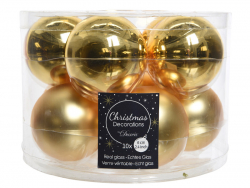Acheter Lot de 10 boules en verre - or clair - 6 cm - 6,99 € en ligne sur La Petite Epicerie - Loisirs créatifs