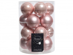 Acheter Lot de 20 boules en verre - rose poudré - 6 cm - 12,49 € en ligne sur La Petite Epicerie - Loisirs créatifs