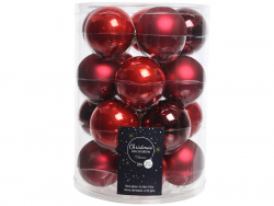 Acheter Lot de 20 boules en verre - tons rouges assorties - 6 cm - 12,49 € en ligne sur La Petite Epicerie - Loisirs créatifs