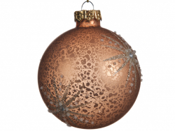 Acheter Boule de Noël cuivrée avec décor étoilé - 8 cm - 2,99 € en ligne sur La Petite Epicerie - Loisirs créatifs