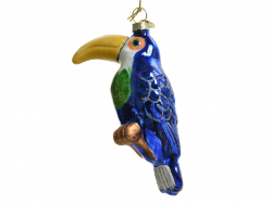 Acheter Boule de Noël Toucan en verre - bleu - 4,99 € en ligne sur La Petite Epicerie - Loisirs créatifs