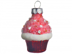 Acheter Boule de Noël cupcake en verre - tons roses - 1,99 € en ligne sur La Petite Epicerie - Loisirs créatifs
