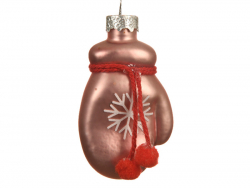 Acheter Boule de Noël en verre- moufle vieux rose - 1,99 € en ligne sur La Petite Epicerie - Loisirs créatifs