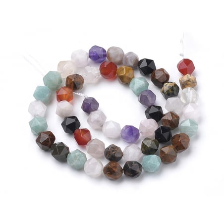 Acheter Lot de 10 perles naturelles et synthétiques 6 mm - Couleurs mixes - 4,19 € en ligne sur La Petite Epicerie - Loisirs ...
