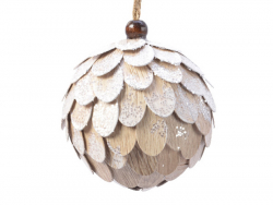 Acheter Boule de Noël à écailles - blanche - 8 cm - 2,99 € en ligne sur La Petite Epicerie - Loisirs créatifs