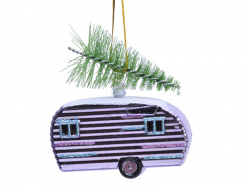 Acheter Boule de Noël caravane airstream - rose - 2,99 € en ligne sur La Petite Epicerie - Loisirs créatifs