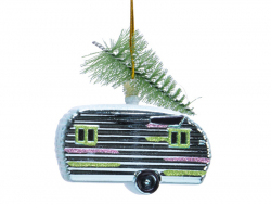 Acheter Boule de Noël caravane airstream - bleue - 2,99 € en ligne sur La Petite Epicerie - Loisirs créatifs