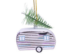 Acheter Boule de Noël caravane airstream - rose pâle - 2,99 € en ligne sur La Petite Epicerie - Loisirs créatifs