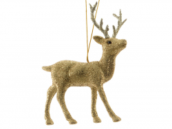 Acheter Déco de noël - suspension biche à paillettes dorées - 2,99 € en ligne sur La Petite Epicerie - Loisirs créatifs