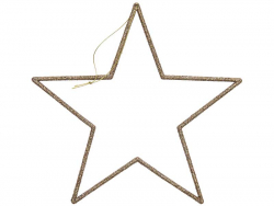 Acheter Grande étoile pailletée à accrocher - 24,5 cm - 4,19 € en ligne sur La Petite Epicerie - Loisirs créatifs