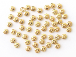 Acheter Lot de 50 perles intercalaires toupies - couleur or - 0,99 € en ligne sur La Petite Epicerie - Loisirs créatifs