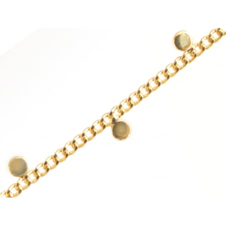 Acheter Chaine alternance de petites pampilles - doré à l'or fin 18K x 20 cm - 4,19 € en ligne sur La Petite Epicerie - Loisi...