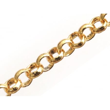 Acheter Chaine forçat 2,5 mm - doré à l'or fin 18K x 20 cm - 2,49 € en ligne sur La Petite Epicerie - Loisirs créatifs