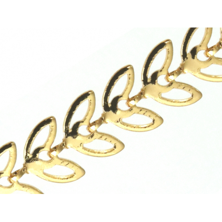 Acheter Chaine épi évidée - doré à l'or fin 18K x 20 cm - 2,99 € en ligne sur La Petite Epicerie - Loisirs créatifs