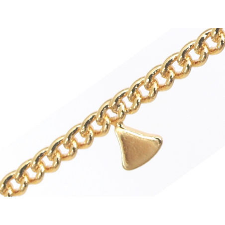 Acheter Chaine petits triangles espacés - doré à l'or fin 18K x 20 cm - 3,79 € en ligne sur La Petite Epicerie - Loisirs créa...