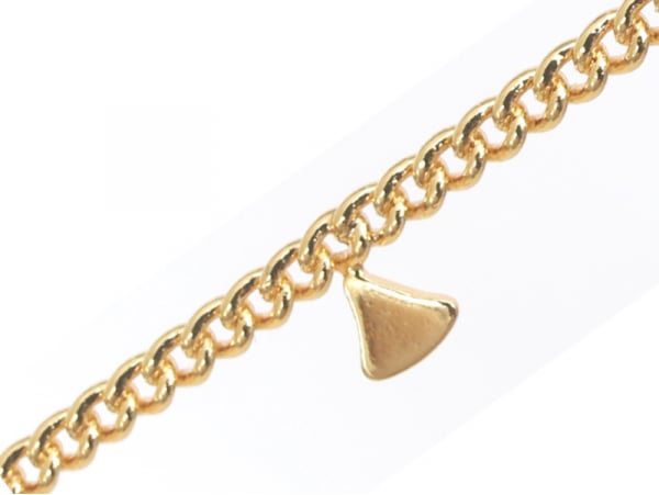 Acheter Chaine petits triangles espacés - doré à l'or fin 18K x 20 cm - 3,79 € en ligne sur La Petite Epicerie - Loisirs créa...