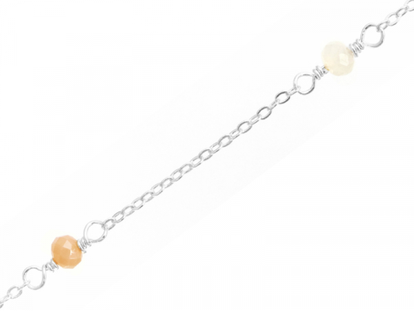 Acheter Chaine perlée - perles roses et blanches - flash argent 925 x 20 cm - 2,19 € en ligne sur La Petite Epicerie - Loisir...