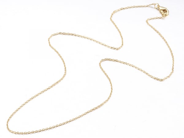 Acheter Collier 45 cm - chaîne forçat - doré à l'or fin 18K - 3,59 € en ligne sur La Petite Epicerie - Loisirs créatifs
