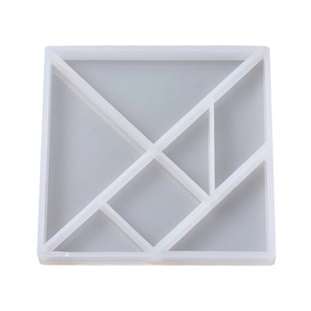 Acheter Moule en silicone - Carré avec formes géométriques - 5,19 € en ligne sur La Petite Epicerie - Loisirs créatifs