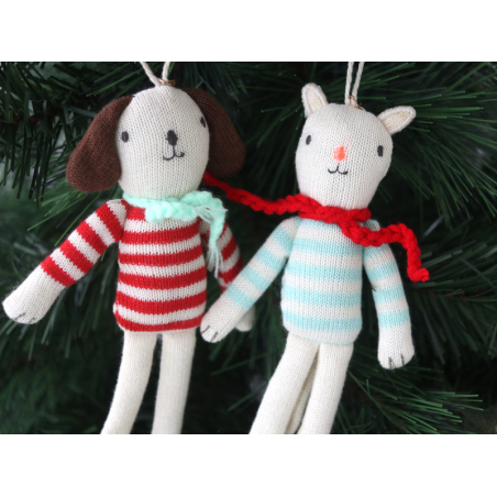 Acheter 1 Décoration arbre de Noël Chien tricoté - 12,49 € en ligne sur La Petite Epicerie - Loisirs créatifs