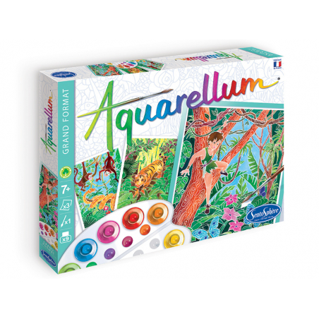 Acheter Aquarellum - livre de la jungle - 13,96 € en ligne sur La Petite Epicerie - Loisirs créatifs