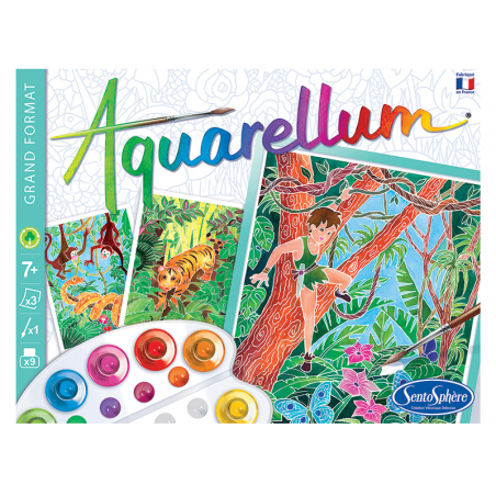 Acheter Aquarellum - livre de la jungle - 13,96 € en ligne sur La Petite Epicerie - Loisirs créatifs