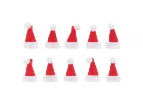 Acheter 10 mini pinces en bois - bonnets de père Noël - 3,69 € en ligne sur La Petite Epicerie - Loisirs créatifs