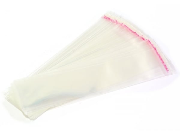Acheter 200 sachets plastiques transparents adhésifs - 13,5x3,5 cm - 5,99 € en ligne sur La Petite Epicerie - Loisirs créatifs