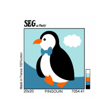 Acheter Kit canevas pingouin pour enfant - 20 x 20 cm - 13,49 € en ligne sur La Petite Epicerie - Loisirs créatifs